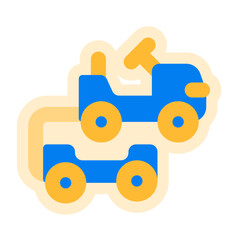 airport cart sticker