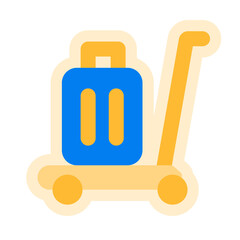 airport luggage car sticker