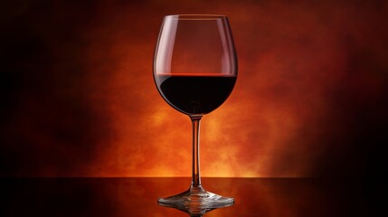  wine glass with hyperrealistic details on a dark background