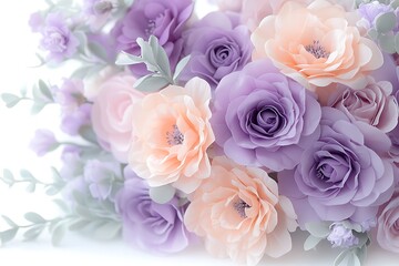 Obraz premium Floral arrangement nature background elegant environment soft colors fresh blooms