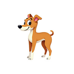 Cute Cartoon Dog Illustration - Cartoon illustrations