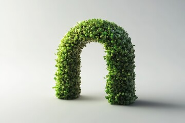 Lush Green Foliage Archway Natural Decor