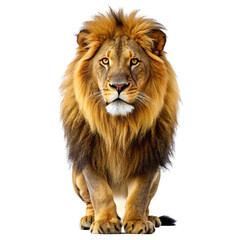 lion isolated on white