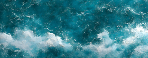 Fototapeta premium Ocean Waves Abstract Background Illustration