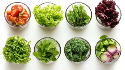 Fresh Raw Vegetables and Fruits