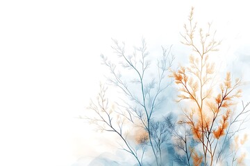 Obraz premium Floral serenity nature background digital art calm environment soft viewpoint abstract concept