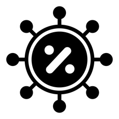 network discount promo Solid icon