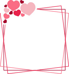 Obraz premium Valentine's Day Lovely Frame