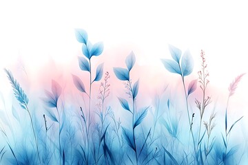 Floral action in nature background subtle plants serene environment artistic viewpoint