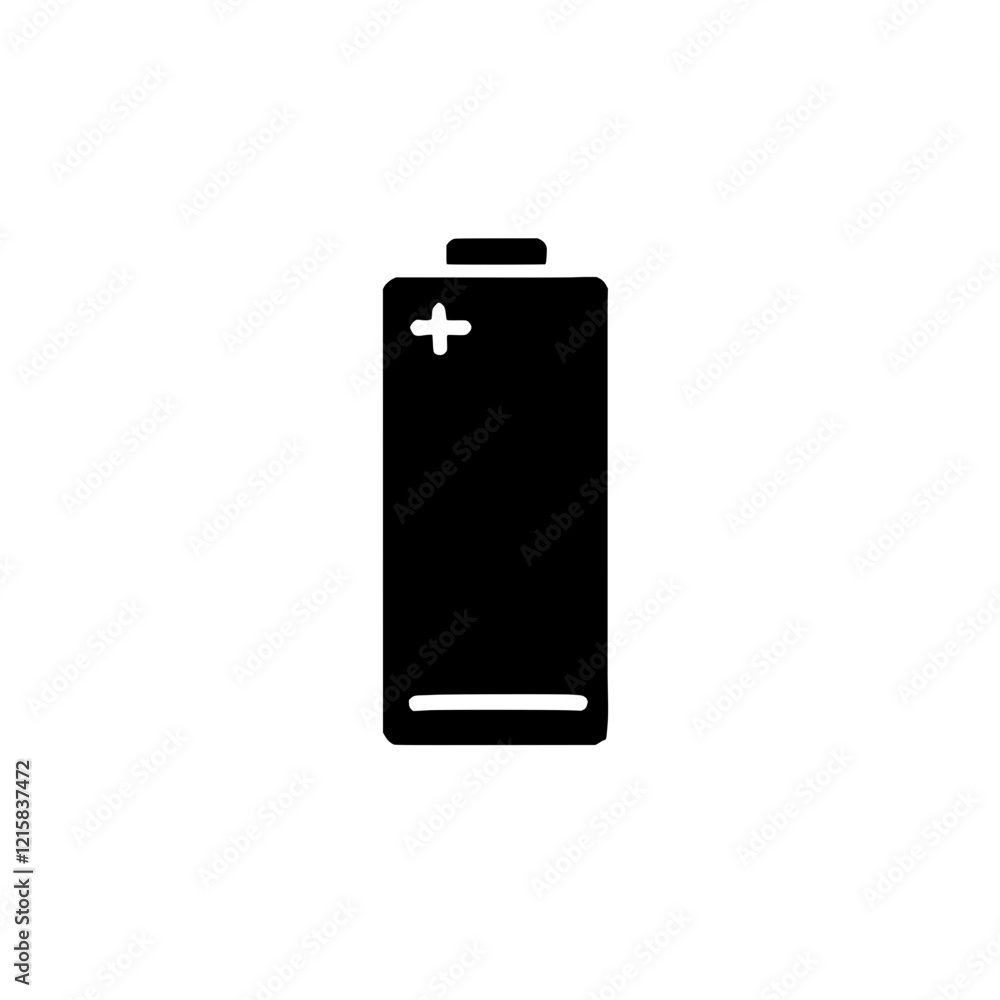 Poster battery icon: a simple yet powerful symbol representing the essential power source that fuels our de