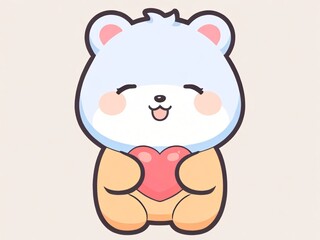 Obraz premium cat sticker emoji