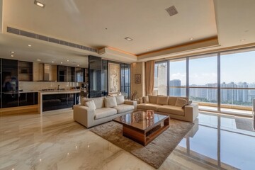 Obraz premium Luxury Apartment with Stunning City View