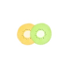 Obraz premium 半分にカットされたかわいい手書きのキウイ