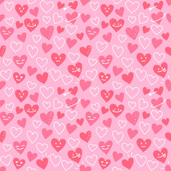 seamless pattern with hearts