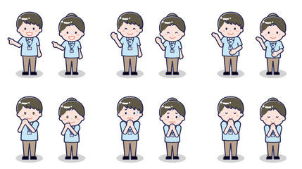 介護士の男女 04