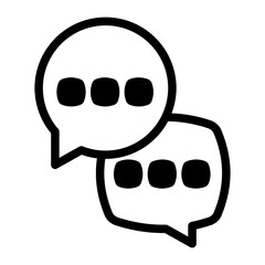 chat message solid style