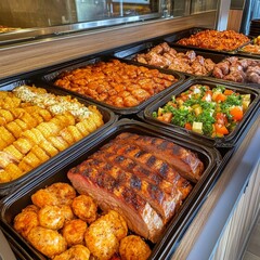 Obraz premium Delicious Buffet Catering Food Platters.