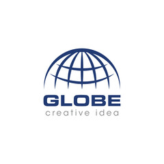 Creative Globe Concept Logo Design Template