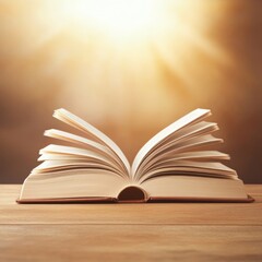 Open Book in Sunlight