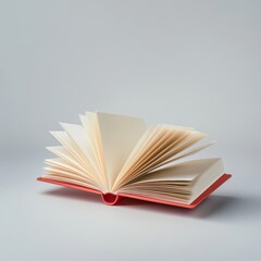 Open Book with Red Cover.