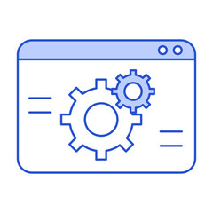 System Configuration Icon Representing Workflow Optimization and Process Automation