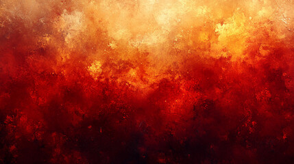 Naklejka premium Vivid red and orange background with fire-inspired brushstrokes symbolizing warmth passion energy and creativity evoking movement and dynamic chaos ideal for artistic and emotional storytelling