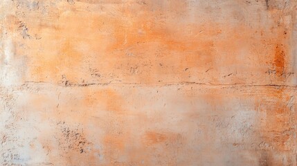 Fototapeta premium Textured concrete surface with a blend of orange and gray tones, showcasing an industrial aesthetic.