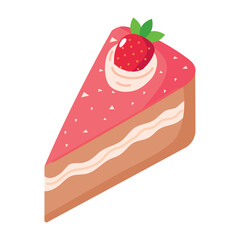 Strawberry slice cake