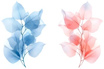 Floral artistry in nature background soft leaves illustrative environment calm viewpoint