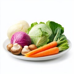 Fresh Vegetables on a Plate