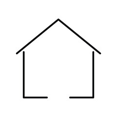 home icon. outline. house icon. black home symbol. real estate logo. architectural sketch. Perfect for websites, apps, and presentations, these scalable icons are fully customizable for print.