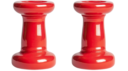 Red Large Push Pin Graphics on Transparent Background Generative AI