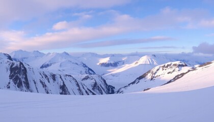 winter mountain landscape