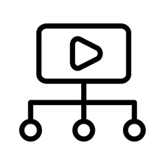Marketing Media Branch Outline Style