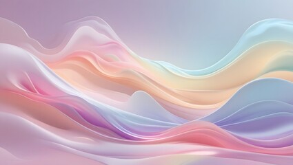 Obraz premium Soft and soothing abstract landscape with ethereal color transitions, perfect for wallpapers, web design, or minimalist aesthetics.