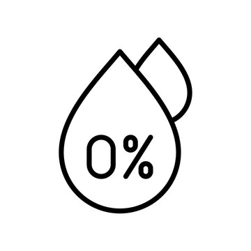 low fat icon line vector illustration design template in trendy style