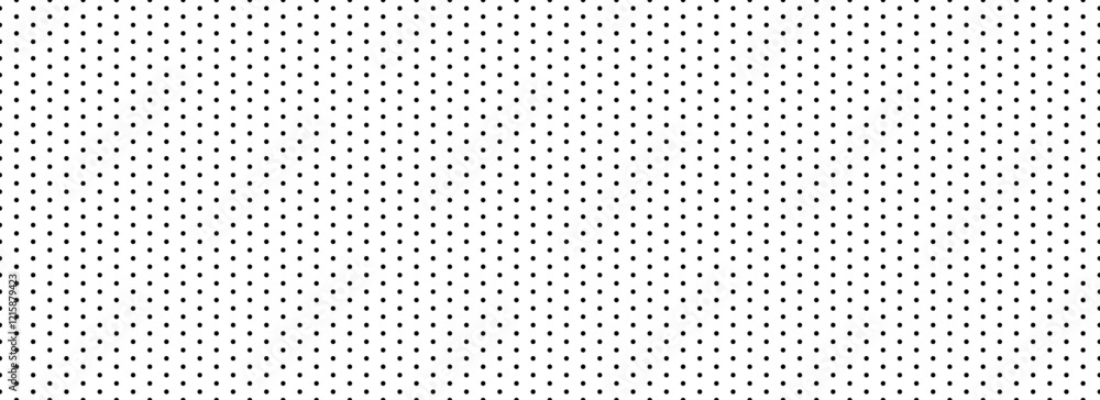 Poster seamless dotted repeated texture. black and white polka dot pattern. repeating endless dotted textur