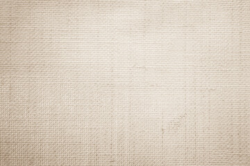 Obraz premium Closeup detail of beige fabric texture background. High resolution photo.