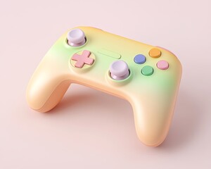 Pastel Rainbow Game Controller