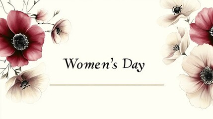 Celebrate Women's Day on March 8 with a beautiful card showcasing elegant floral designs and heartfelt messages honoring women around the world