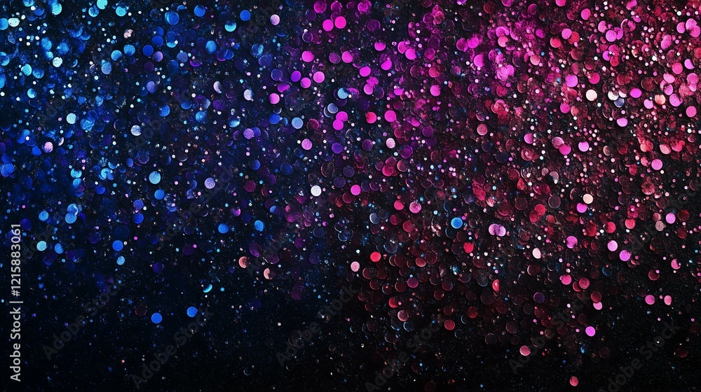 Poster colorful bokeh lights on a black background, a rainbow color gradient bokeh abstract light effect ba