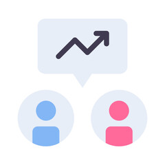 Chat Chart flat Style