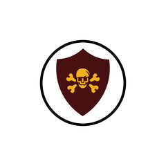 Modern poison vector icon logo design in illustrator 