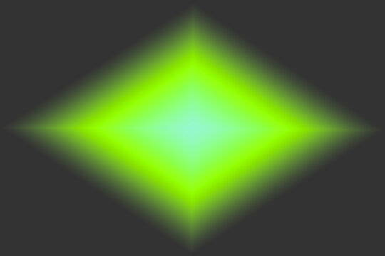 Abstract 1980's Vibes Teal and Green Diamond Neon Gradient on Dark Background  