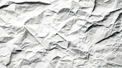 Fototapeta premium Crumpled Paper Texture: White Creased Background for Design Projects