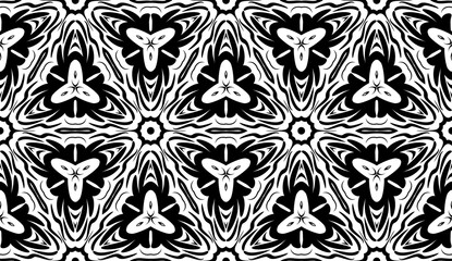 Art Deco seamless pattern with geometric ornament. Vector illustration.