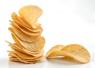 stack of potato chips