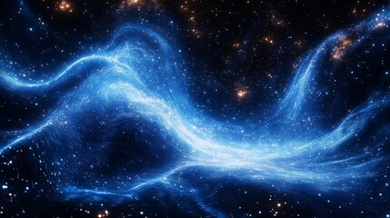 Obraz premium Exploring Ethereal Waves and Mysteries of the Cosmic Realm