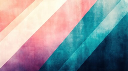 Fototapeta premium A textured background featuring diagonal stripes in soft pastel colors.