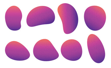 Organic shape form blob gradient texture abstract graphic element